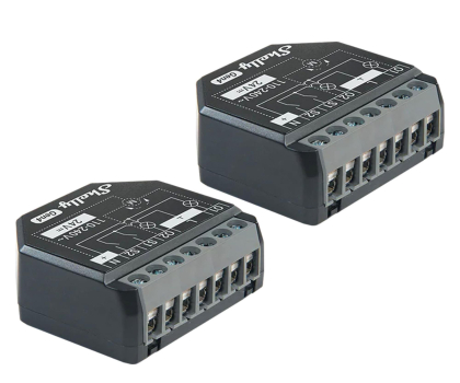 Czujnik inteligentny Shelly Zestaw 2 Sterowników 2PM Gen4 Zigbee/Matter